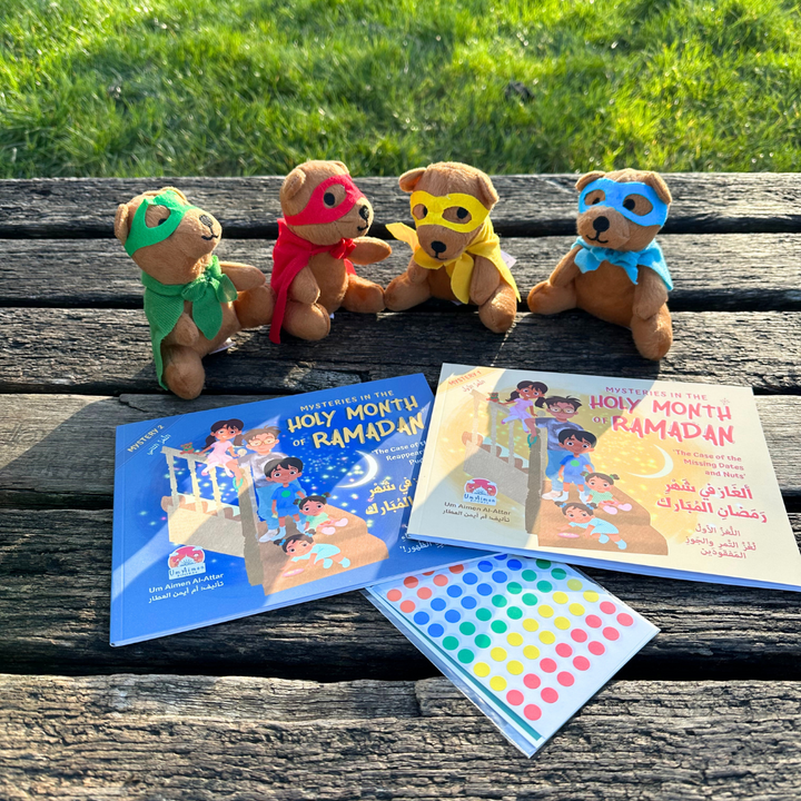 Set of 2 Favourite Ramadan Mysteries Books with Bear and additional ’Dotty’ stickers
