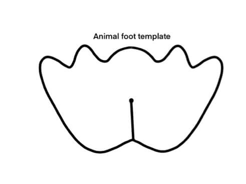 Eid al-Fitr Animal Foot Template
