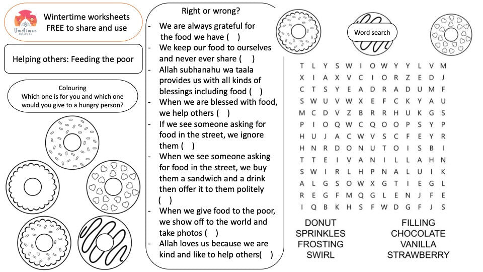Wintertime Worksheets 2021