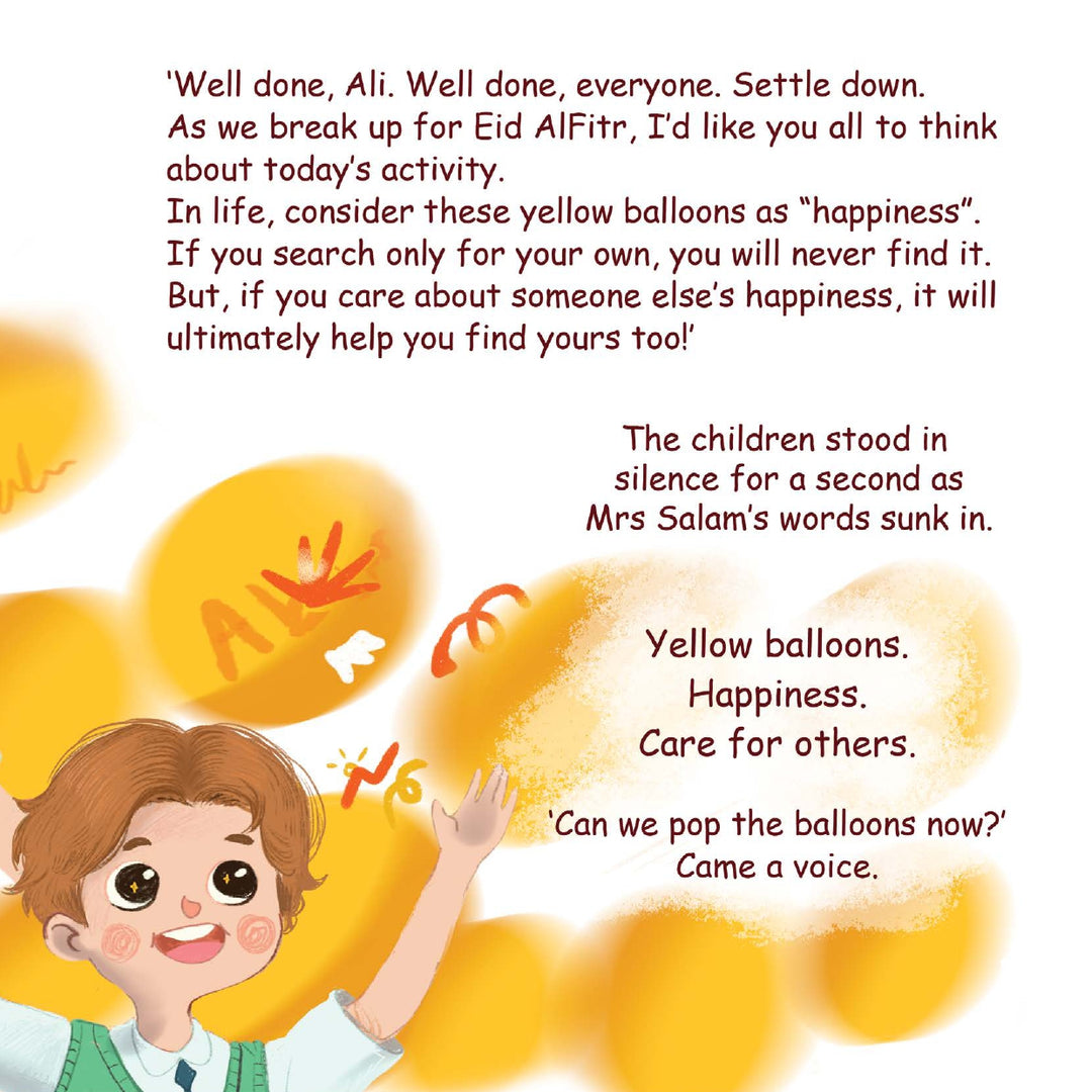 Big Yellow Balloons (The Eid AlFitr Surprise) - Story Book
