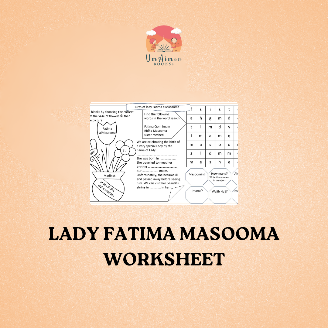 Lady Fatima Masooma Worksheet 2024