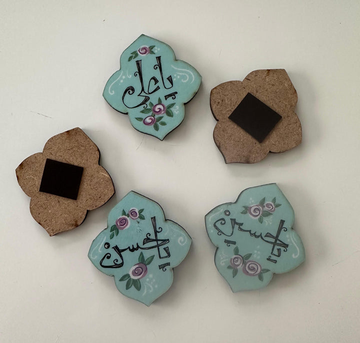 Set of 5 Wooden Magnets