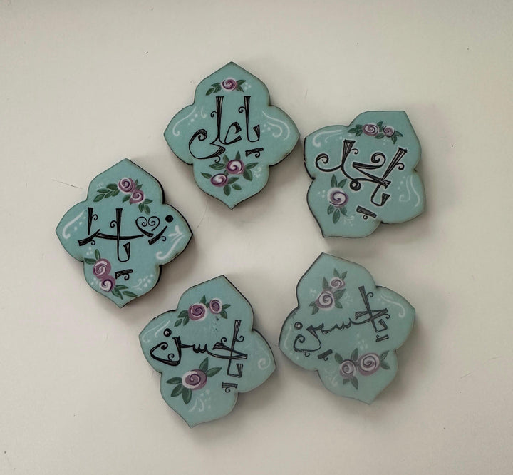 Set of 5 Wooden Magnets