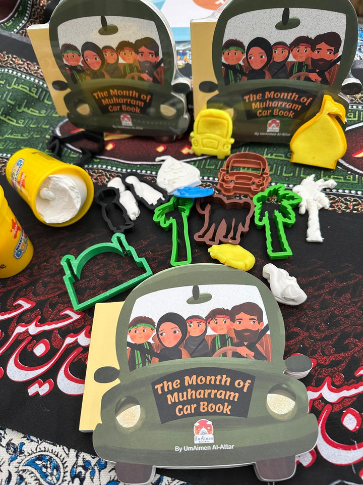 Shaped Muharram Car Board Book with 14 Playdough Cutters