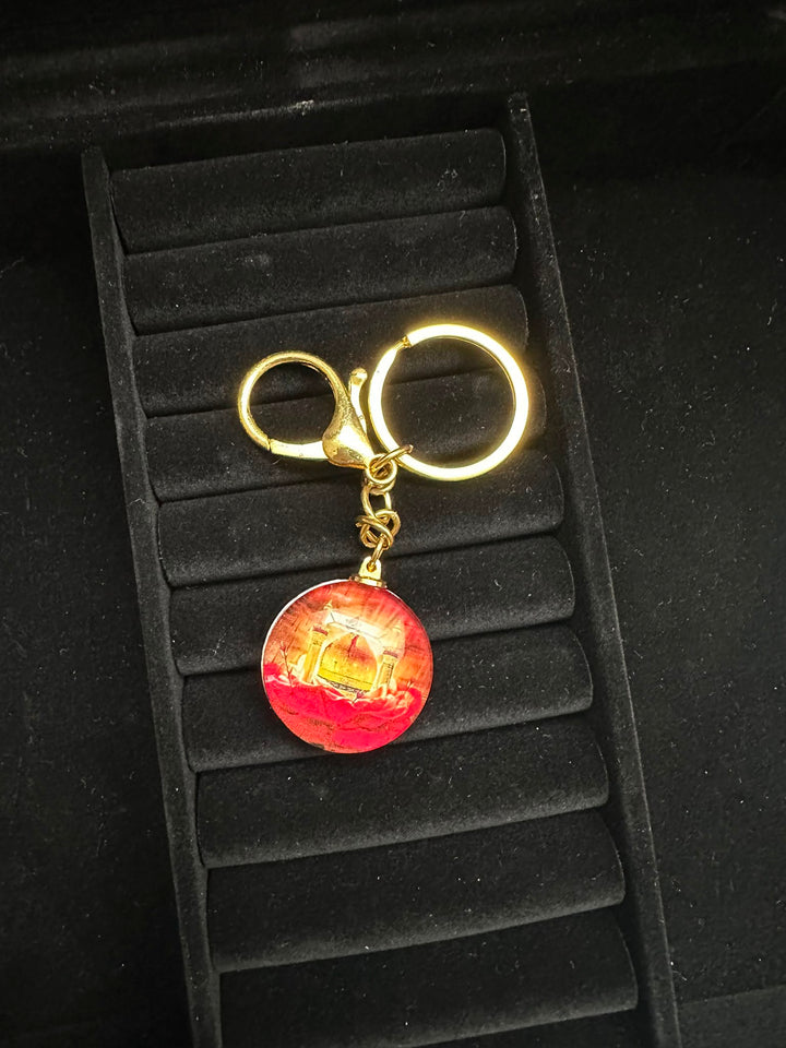 Double sided round Keychain