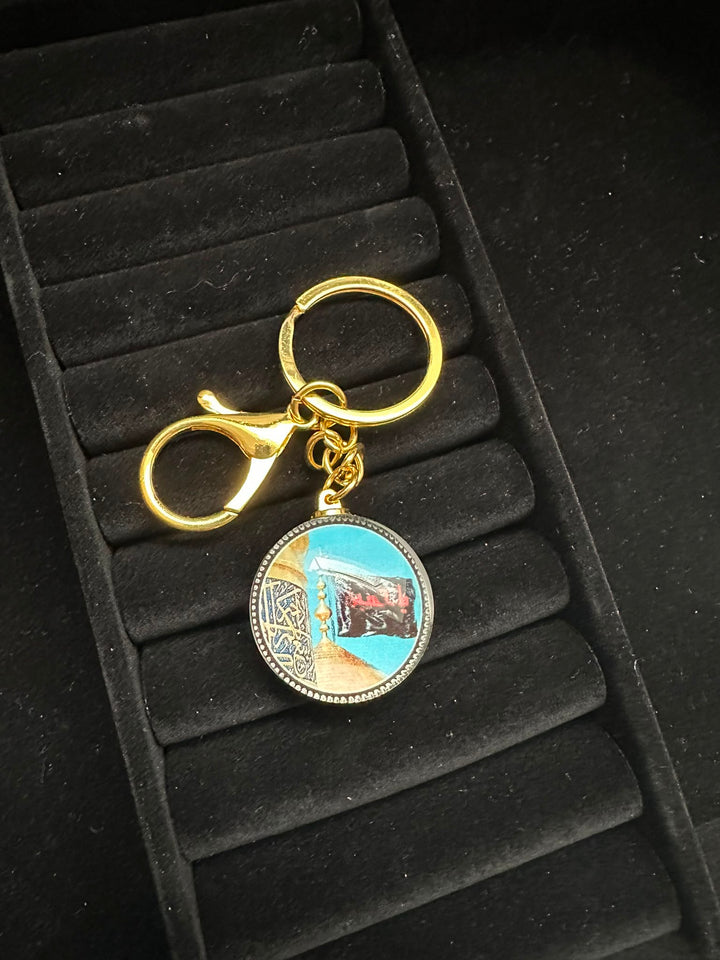 Double sided round Keychain