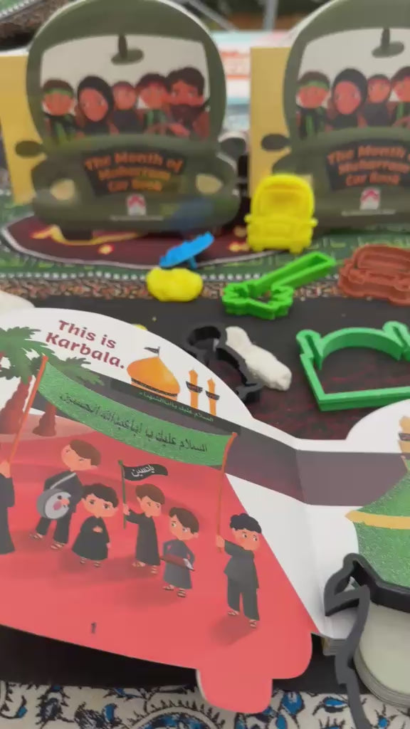 Shaped Muharram Car Board Book with 14 Playdough Cutters